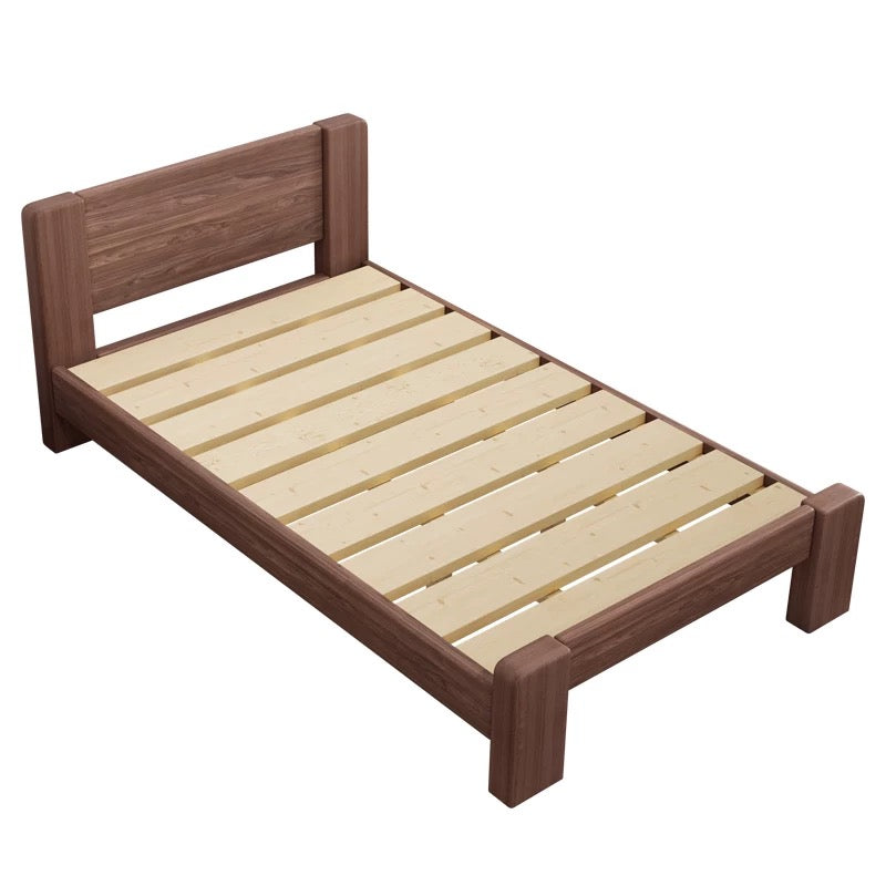 ANAYA COURTYARD Japandi Design American Solid Wood Bed Frame Single Super Queen King Size