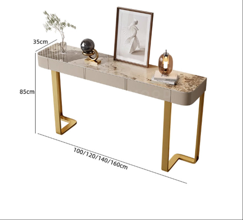 MELLY Modern Sintered Stone Console Table