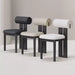 Solid wood dining chair home log high-end dining black island chair makeup stool light luxury solid wood dining table chair