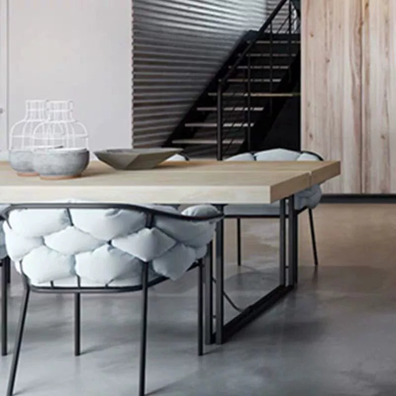Industrial style large solid wood conference table creative negotiation long table designer staff desk workbench training table