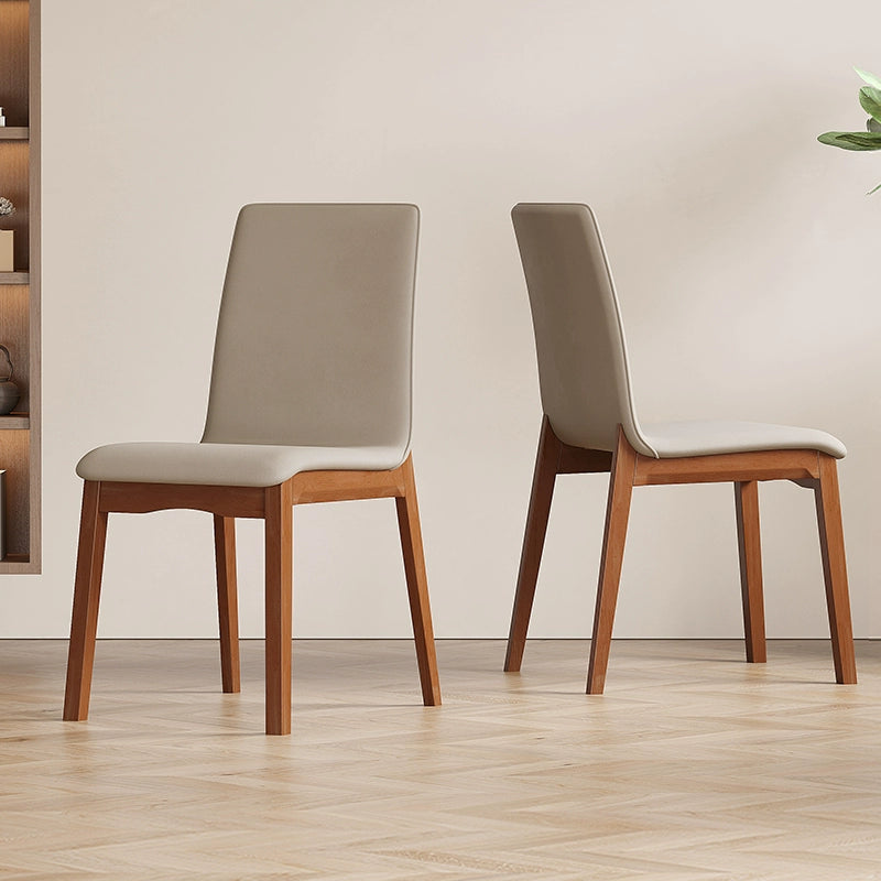 Solid wood dining chair home chair stool light luxury dining chair soft back chair modern simple wooden Nordic dining table chair