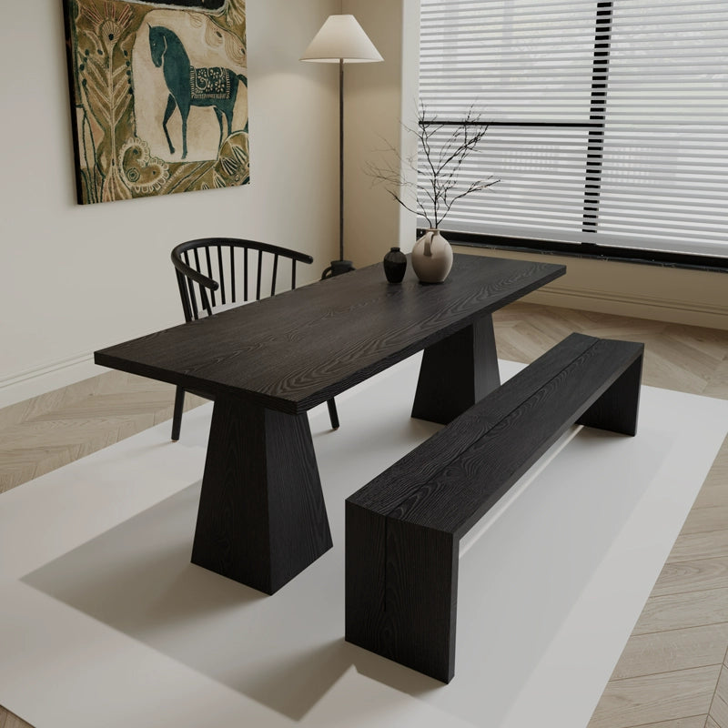 SOLVAG HAMPTON Solid Wood Dining Table Scandinavian Nordic Japandi Sty ...