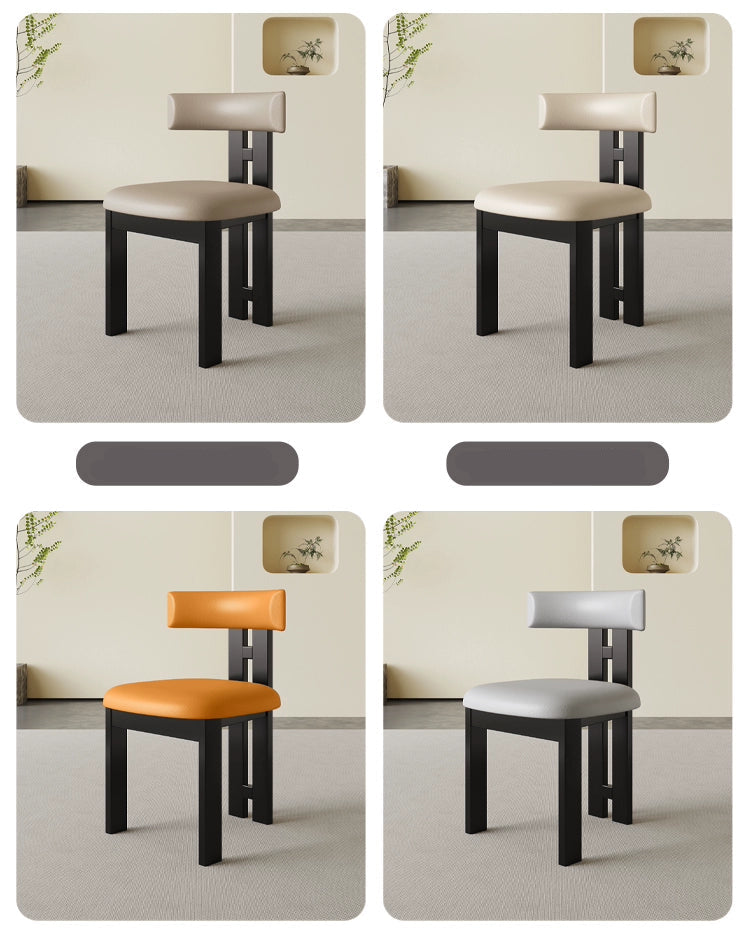 Solid wood dining chair simple black dining chair dining chair island chair home dining stool tea table chair solid wood dining table chair
