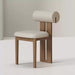 Solid wood dining chair home log high-end dining black island chair makeup stool light luxury solid wood dining table chair