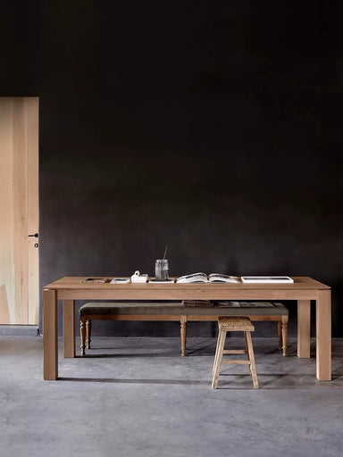 Wabi-sabi style solid wood dining table conference table to the living room long table ash wood desk desk designer workbench