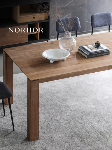 Wabi-sabi style solid wood dining table conference table to the living room long table ash wood desk desk designer workbench