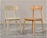 Solid wood dining chair Nordic dining chair dining chair stool simple backrest chair walnut color home chair all solid wood chair