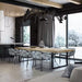 Industrial style large solid wood conference table creative negotiation long table designer staff desk workbench training table