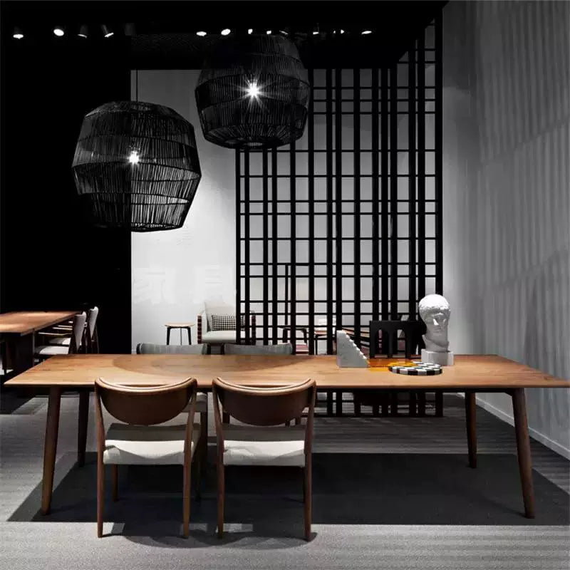 Nordic solid wood conference table long table minimalist desk calligraphy table computer table designer training table workbench