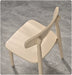 Solid wood dining chair Nordic dining chair dining chair stool simple backrest chair walnut color home chair all solid wood chair