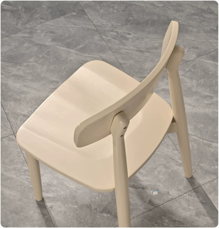 Solid wood dining chair Nordic dining chair dining chair stool simple backrest chair walnut color home chair all solid wood chair