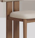 Solid wood dining chair home log high-end dining black island chair makeup stool light luxury solid wood dining table chair