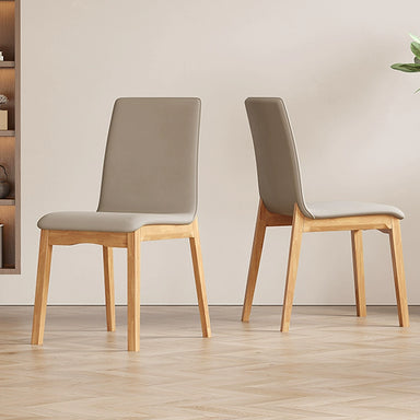 Solid wood dining chair home chair stool light luxury dining chair soft back chair modern simple wooden Nordic dining table chair