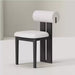 Solid wood dining chair home log high-end dining black island chair makeup stool light luxury solid wood dining table chair