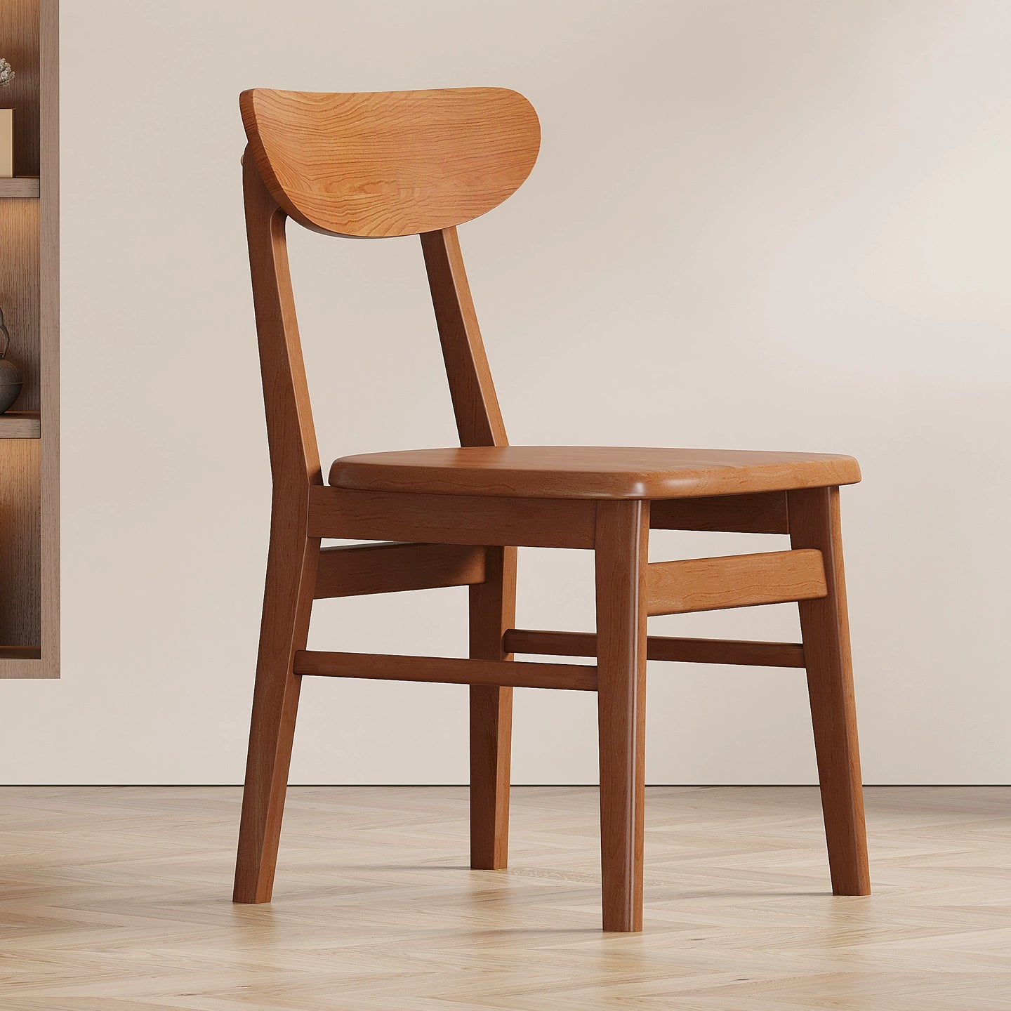 DAKO SHERATON Nordic Design Pure American Solid Wood Dining Chair