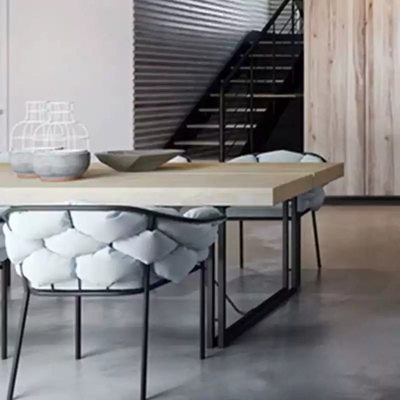 Industrial style large solid wood conference table creative negotiation long table designer staff desk workbench training table