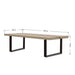 Industrial style large solid wood conference table creative negotiation long table designer staff desk workbench training table