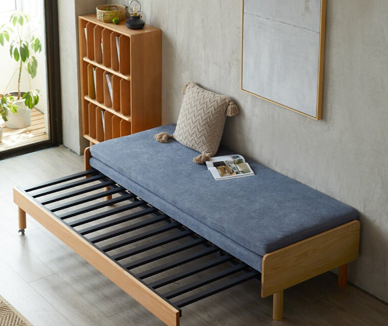 HARALD COURTYARD Scandinavian Solid Wood Sofa Bed Frame — lauralaurenliving