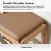Scandinavian Beech Wood Mixed Weave Fabric Bench STEP