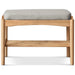 Scandinavian Beech Wood Mixed Weave Fabric Bench STEP