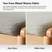 Scandinavian Beech Wood Mixed Weave Fabric Bench STEP