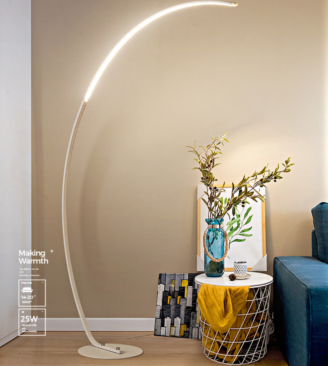 MAREIKE Contemporary Minimalist LED Half Moon Standing Lamp