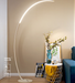 MAREIKE Contemporary Minimalist LED Half Moon Standing Lamp