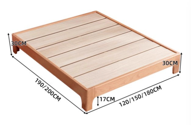 COLETTE FAIRFIELD American Solid Wood Japandi Style Tatami Platform Bed Frame