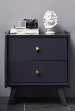 YVOR EMBASSY Sleek Modern American Solid Wood Bedside Table Nordic Design