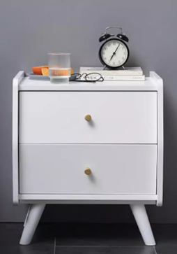 YVOR EMBASSY Sleek Modern American Solid Wood Bedside Table Nordic Design