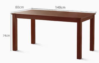 JORRY EMBASSY Modern Nordic Style Walnut American Solid Wood Dining Table