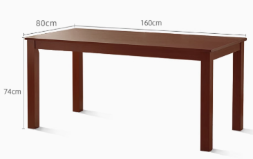 JORRY EMBASSY Modern Nordic Style Walnut American Solid Wood Dining Table