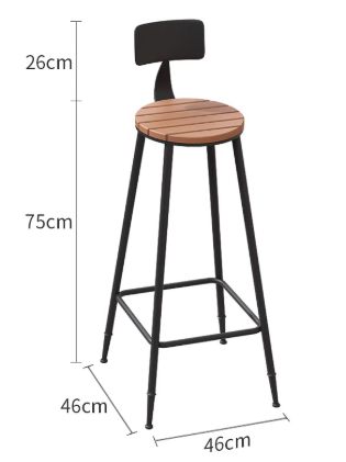 ODAVING EMBASSY Nordic Design American Hybrid Wood Metal Leg High Outdoor Table