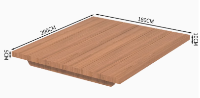 ARMAN CARLTON Japandi Style American Solid Wood Tatami Flat Bed Frame Single, Super Single, Queen, King Size