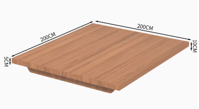 ARMAN CARLTON Japandi Style American Solid Wood Tatami Flat Bed Frame Single, Super Single, Queen, King Size