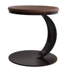 AZARIA REGENCY American Solid Wood Wabi Sabi Oval Coffee Tea Table Nordic Style