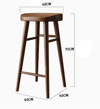 ARLENE COURTYARD Industrial Scandinavian Design American Solid Wood Bar Table