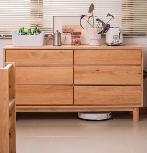 ADELPHA WESTIN American Solid Wood Chest of Drawers Japandi Design 3 6 Drawers Size
