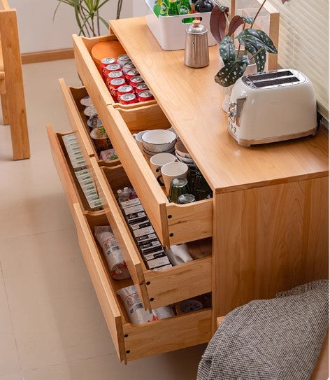 ADELPHA WESTIN American Solid Wood Chest of Drawers Japandi Design 3 6 Drawers Size
