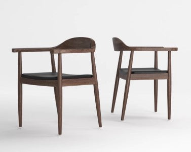 BENAYAH FAIRFIELD American Solid Wood Minimalist Walnut Conference / Dining Room Table