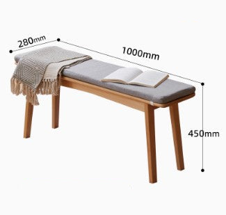 BALAM SHERATON Japandi Design American Solid Wood Multi Size Long Dining Bench