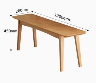 BALAM SHERATON Japandi Design American Solid Wood Multi Size Long Dining Bench