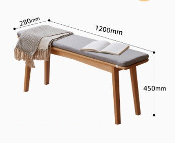 BALAM SHERATON Japandi Design American Solid Wood Multi Size Long Dining Bench