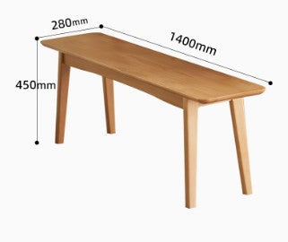 BALAM SHERATON Japandi Design American Solid Wood Multi Size Long Dining Bench