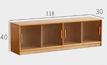BLOSSOM SHERATON American Solid Wood Nordic Style Horizontal Multipurpose Sliding Door Cabinet