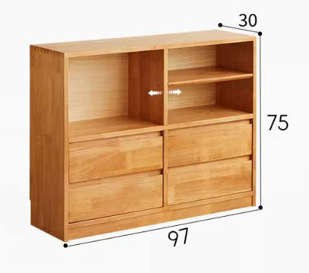 BELMONT SHERATON American Solid Wood Display Chest of Drawers Bookshelf Sideboard Nordic Design
