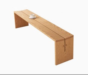 BRENNAN FAIRFIELD Minimalistic American Solid Wood Dining Bench Scandinavian Design