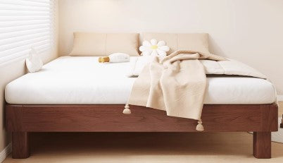 CLEMENT FAIRFIELD American Solid Wood 3 Colour 3 Size Platform Bed Frame Japandi Design