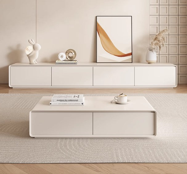 CASSIUS EMBASSY Minimalist Nordic Design American Solid Wood Multi Drawer TV Console Cabinet