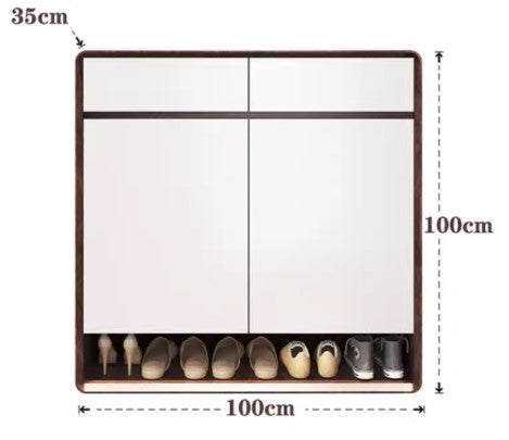 COLBY EMBASSY American Solid Wood Modern Scandinavian Style Shoe Cabinet Buffet Sideboard Living Room